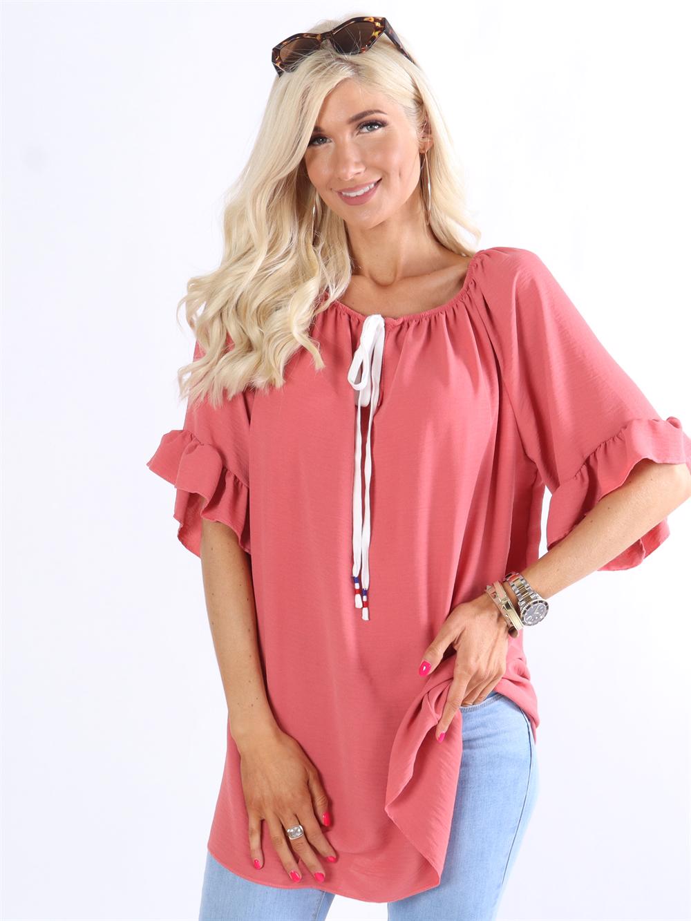 Yda - Tunika med lille bindebånd foran